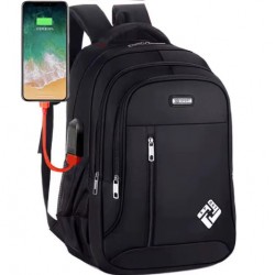 Rucsac cu port USB 30 litri negru Rucsac cu port USB 30 litri negru